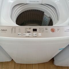★リユースのサカイつくば店★TK6868 AQUA 洗濯機 AQW-GV70G(W) 7.0kg 18年製 動作確認／クリーニング済み　【リユースのサカイつくば店】 の画像