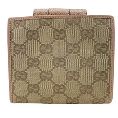 グッチ GUCCI 二つ折り財布 GGキャンバス フラップ 181669 ブラウンの画像