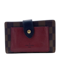 ルイヴィトン LOUIS VUITTON 二つ折り財布 ダミエ ポルトフォイユ ジュリエット コンパクトウォレット N60381 ブラウンの画像