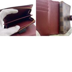 ルイヴィトン LOUIS VUITTON 二つ折り財布 ダミエ ポルトフォイユ ジュリエット コンパクトウォレット N60381 ブラウンの画像