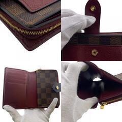 ルイヴィトン LOUIS VUITTON 二つ折り財布 ダミエ ポルトフォイユ ジュリエット コンパクトウォレット N60381 ブラウンの画像