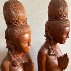 タイ製の木彫りの画像