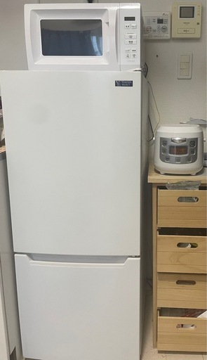 冷蔵庫、炊飯器、電子レンジ