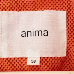 anima アニマ ハーフジップパーカ ウインドブレーカー 38 ピンク オレンジ スポーツウェア ランニング ワールドの画像