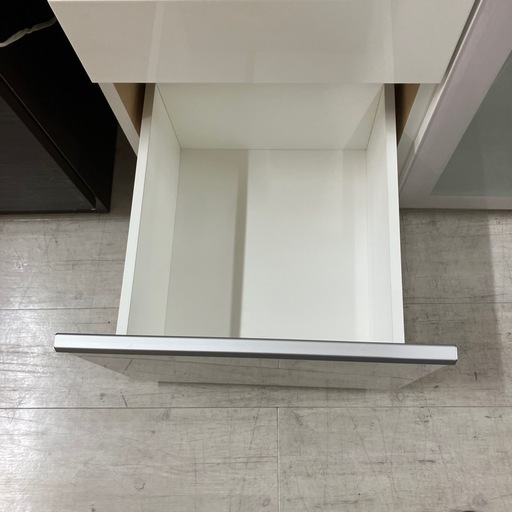 ニトリ　キッチンカウンター　2枚扉　引き出し付き　ホワイト　【トレファク堺福田店】　