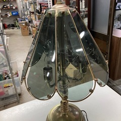 I2510-331 （株）田中和哉漆器店 テーブルランプ レトロ アンティーク調 タッチ式スイッチ 1988年製 点灯確認済み 電球付き 中古の画像