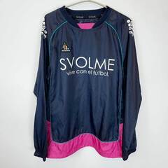 [上下セット] スボルメ ピステ トップ パンツ ウインドブレーカー XL ネイビー ピンク メンズ SVOLME セットアップ サッカー フットサルの画像