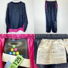 [上下セット] スボルメ ピステ トップ パンツ ウインドブレーカー XL ネイビー ピンク メンズ SVOLME セットアップ サッカー フットサルの画像