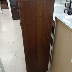 リユースのサカイ栃木店★ジモティ割あり★  食器棚 ブラウン W60×D40×H138.5 クリーニング済み TC11108の画像
