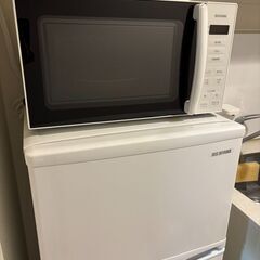 アイリスオーヤマ　ドラム式洗濯機・冷蔵庫・電子レンジセットの画像