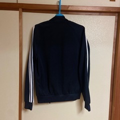 adidas 黒 ジャージ 3本ラインの画像
