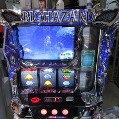 パチスロ実機 バイオハザード6 コイン不要機付き スロット機│江別市のリサイクルショップドロップの画像