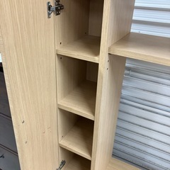 テレビボード　ハイタイプ　ナチュラル×シルバー　【トレファク堺福田店】の画像