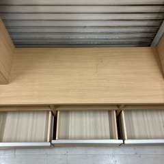 テレビボード　ハイタイプ　ナチュラル×シルバー　【トレファク堺福田店】の画像