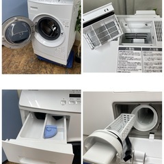 R616 ☀️ ジモティー限定特別価格！ アイリスオーヤマ ドラム式洗濯乾燥機 (洗濯：8.0㎏ 乾燥：3.0㎏) 21年製 FLK832 ⭐ 動作確認済 ⭐ クリーニング済の画像