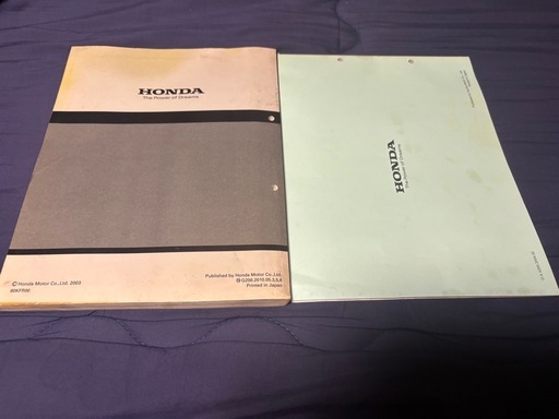 ホンダ　フュージョン　サービスマニュアル&パーツリスト