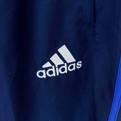 アディダス フランス代表 トラックパンツ 裏メッシュ L ネイビー メンズ ADIDAS ウォームアップ トレーニングウェア サッカーの画像