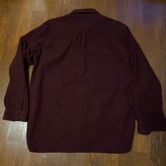 エルエルビーン　シャモアクロスシャツ Lサイズ ボルドーの画像