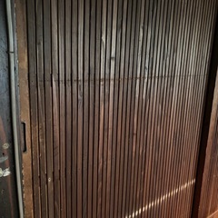 昭和レトロ　格子戸の画像
