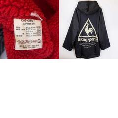 ルコック ヴィンテージ ベンチコート 92年 背面ビッグロゴ F ブラック QS-6907 メンズ le coq sportif サッカー ウォームアップの画像