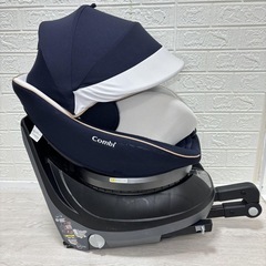 🉐　［手洗い済❗️］完備品 ✨ combi クルムーヴ スマート JL-590チャイルドシート　新生児　福岡　isofix 固定　の画像