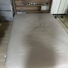 Wマットレスセット(スノコ、マットレス、ベッドヘッド)の画像