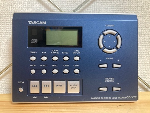 TASCAM CD-VT2 CDプレーヤー ボイストレーナー タスカム
