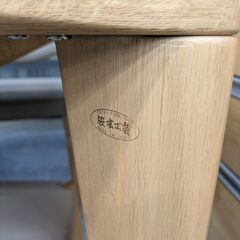 【木目の美しいテーブル】 ダイニングセット 浜本工芸 4人掛け 食卓テーブルセット イス4脚 テーブル幅135cm : ナチュラル/グレーの画像