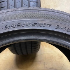 225/45R17 94W ダンロップ LEMANS V 中古2本　バリ山　225/45/17の画像