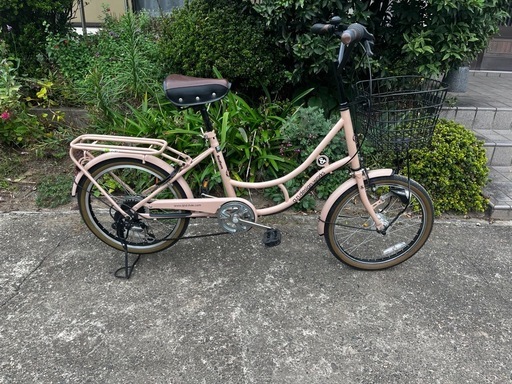 【決まりました】小柄な方おすすめ！　20インチ小径自転車　シティサイクル　ギア付き