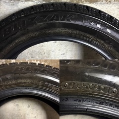 B-30 タイヤ 中古　BRIDGESTONE STUDLESS BLIZZAK VRX 155/65R14の画像