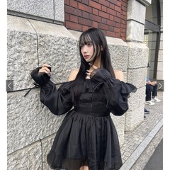 【新品】GRL グレイル ラメシアーフリルリボンオフショルダーチュニック tu1693の画像
