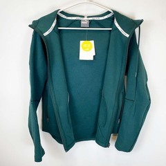【未使用】プーマ Evostripe フーデッドジャケット M グリーン 843997-30 レディース PUMA ジップアップパーカー トレーニング スポーツウェアの画像