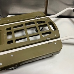 コメリ 軽量コンパクト 折りたたみ 台車 カーキ 3.4Kg 収納幅14.5cm 中古品 ④の画像