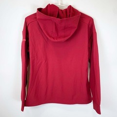 ミズノ テックシールドジャケット フーディ S レッド 32MC2860 レディース MIZUNO パーカー 防風 ストレッチ 撥水 スポーツウェアの画像