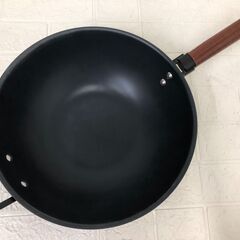 展示品！SANHO サンホ 鉄製深型 フライパン 中華鍋 32cmの画像
