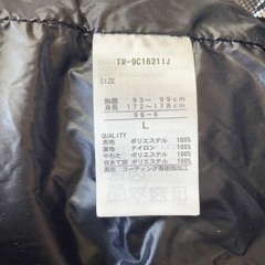 ティゴラ アルミ蓄熱 中綿 フード ジャケット L ブラウン TR-9C1621IJ メンズ TIGORA アウトドアの画像