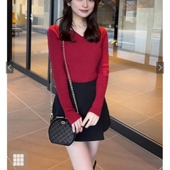 【新品】GRL グレイル ベロアキルティングサークルショルダーバッグ tr787の画像