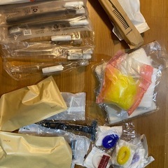 パックとホテルのアメニティの画像