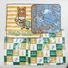 【未使用】[16枚セット] ターフィー ＆ ハローキティ / 阪神競馬場 ほか ハンドタオル JRA TURFY サンリオの画像