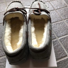 中ボアフラットシューズの画像