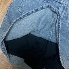 インナー付きデニムミニスカートの画像