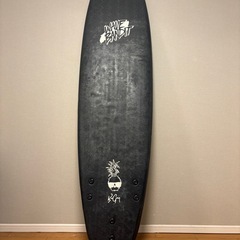 10/21〆切【★限定カラー】Wave Bandit 7ft 黒  ソフトボード（リーシュ付き・美品）の画像