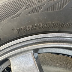 ブリザック VRX2 155/65R14 2023年　タイヤホイールセットの画像