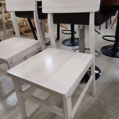 J1611　【リユースのサカイ柏店】　NITORI　ニトリ　ダイニングテーブルセット　椅子2脚ベンチ付　スタディーS　クリーニング済み　参考価格34,990円（テーブル）、10,000円（チェア）、15,000円（ベンチ）の画像