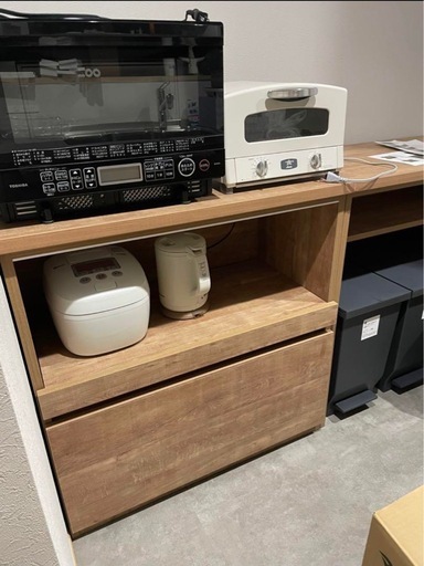 【新品未使用】食器棚　レンジ台