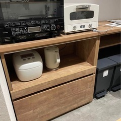 【新品未使用】食器棚　レンジ台の画像