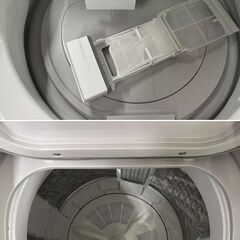 地域限定送料無料　美品【 Panasonic 】パナソニック 洗濯8.0㎏/乾燥4.5㎏ 洗濯乾燥機 液体洗剤・柔軟剤 自動投入 泡洗浄＆パワフル立体水流 NA-FW80K9の画像