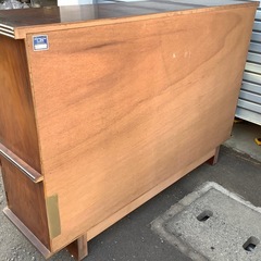 昭和レトロ　リビングボード　食器棚　飾り棚　カップボード　旭川　上川木工家具総合の画像