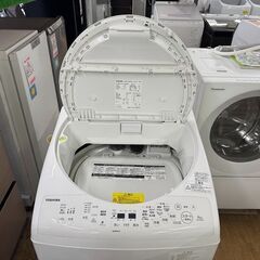 地域限定送料無料　美品【 TOSHIBA 】東芝 ザブーン 洗濯8.0㎏/乾燥4.5㎏ 洗濯乾燥機 温かザブーン洗浄 低振動・低騒音設計 DDモーター AW-8V9の画像